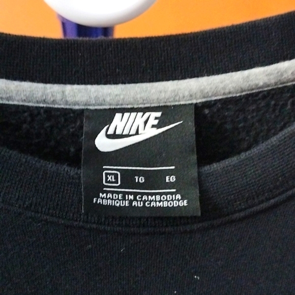 Nike Black Sweatshirt Just Do It Classic Size XL - Picture 3 of 3